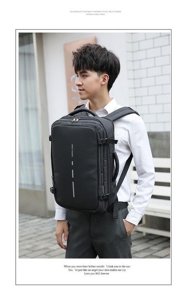backpack fashion men's large shoulder bag business trip waterproof pack 17-inch lapblack
backpack fashion men's large shoulder bag business trip waterproof pack 17-inch lapblack