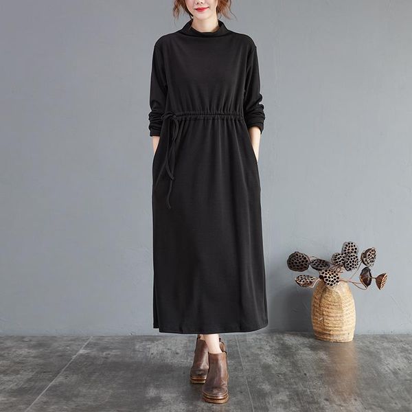 casual dresses coigarsam fashion solid women dress belt turtleneck red black 1019, Black;gray
casual dresses coigarsam fashion solid women dress belt turtleneck red black 1019, Black;gray