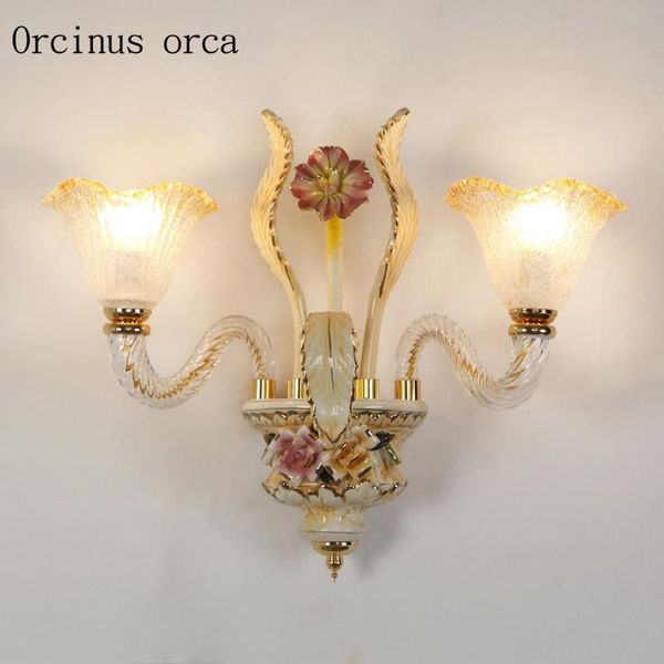 wall lamp european style ceramic white flower living room corridor bedroom bedside american painted led
wall lamp european style ceramic white flower living room corridor bedroom bedside american painted led