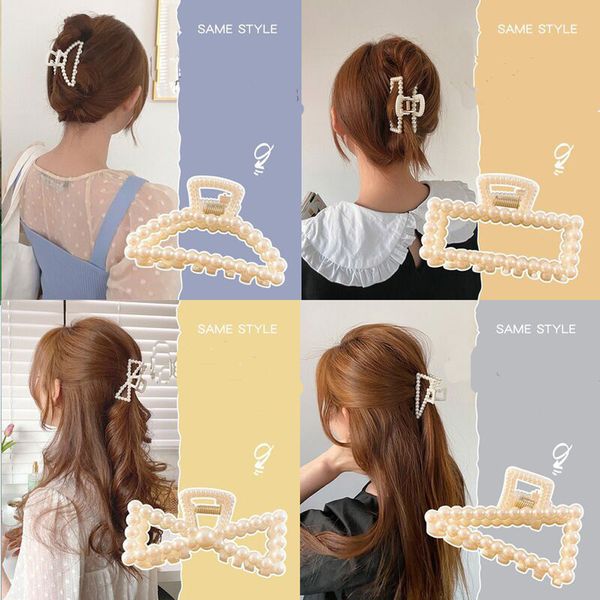 1pc elegant pearls plastic hair claw clips 7.5cm 8cm crab barrettes hairgrip for women girls ponytail clip sz720, Slivery;white
1pc elegant pearls plastic hair claw clips 7.5cm 8cm crab barrettes hairgrip for women girls ponytail clip sz720, Slivery;white