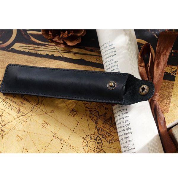 genuine leather pen pouch holder single pencil bag case with snap button for rollerball fountain ballpoint (black bags
genuine leather pen pouch holder single pencil bag case with snap button for rollerball fountain ballpoint (black bags
