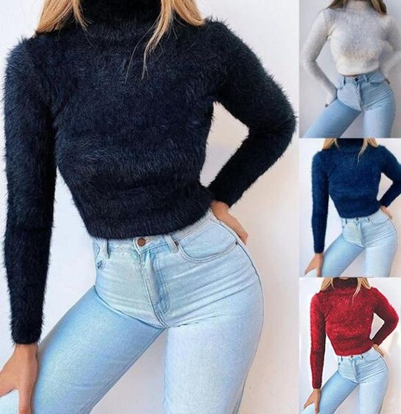 women's sweaters 2021 women autumn winter solid color long sleeve casual turtleneck plush crop sweater high street loose elegant short, White;black
women's sweaters 2021 women autumn winter solid color long sleeve casual turtleneck plush crop sweater high street loose elegant short, White;black