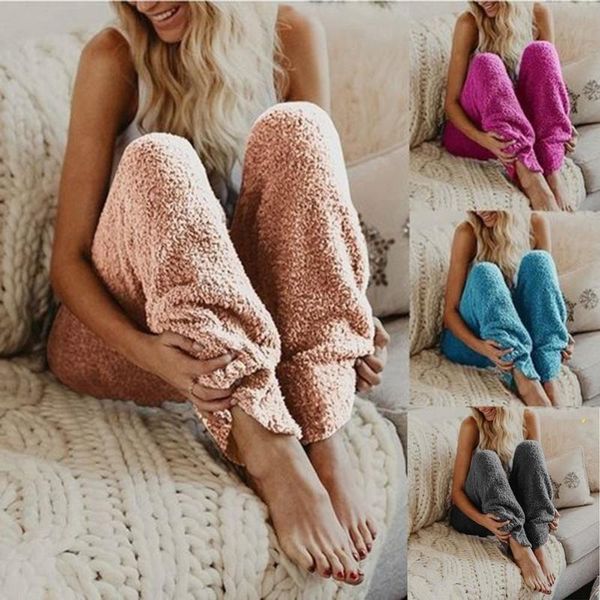 european and american new women's sleep winter warm fleece sleepwear long pants women solid color loungewear nightwea, Black;white
european and american new women's sleep winter warm fleece sleepwear long pants women solid color loungewear nightwea, Black;white