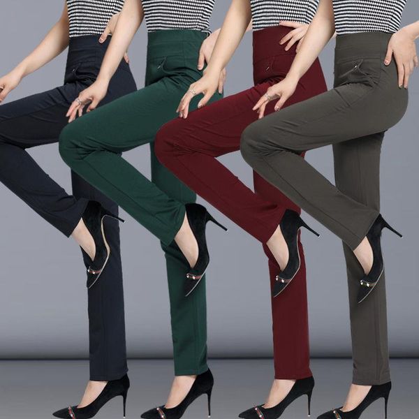 spring fall straight slim womens pant casual full length stretch trousers black fashion jeans office 4xl 6xl, Black;white
spring fall straight slim womens pant casual full length stretch trousers black fashion jeans office 4xl 6xl, Black;white