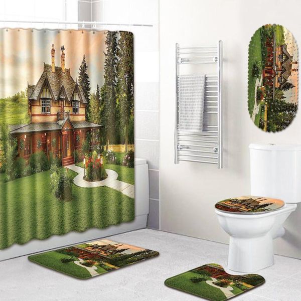 bath mats beautiful bathroom waterproof shower curtain floor mat toilet cover foot bathtub five-piece set and rugs
bath mats beautiful bathroom waterproof shower curtain floor mat toilet cover foot bathtub five-piece set and rugs