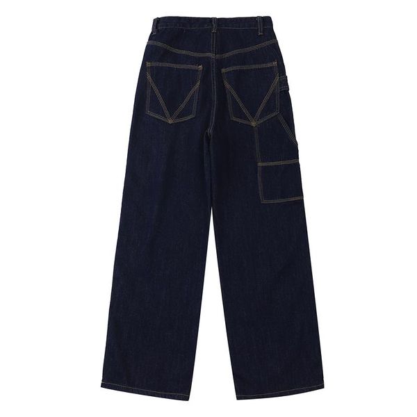 women's jeans streetwear straight solid color high waist trouser baggy fashion wide leg mom denim, Blue
women's jeans streetwear straight solid color high waist trouser baggy fashion wide leg mom denim, Blue