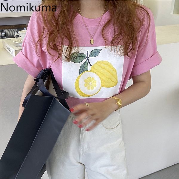 nomikuma printed t shirt women summer arrival o neck short sleeve casual loose tshirts korean style camisetas 210514, White
nomikuma printed t shirt women summer arrival o neck short sleeve casual loose tshirts korean style camisetas 210514, White