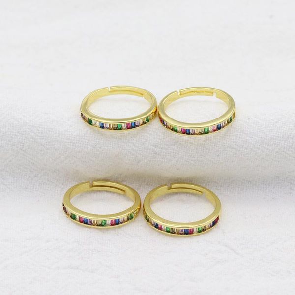wedding rings fashion multi-color women open rainbow shining cz copper charm gold for girl party statement jewelry, Slivery;golden
wedding rings fashion multi-color women open rainbow shining cz copper charm gold for girl party statement jewelry, Slivery;golden