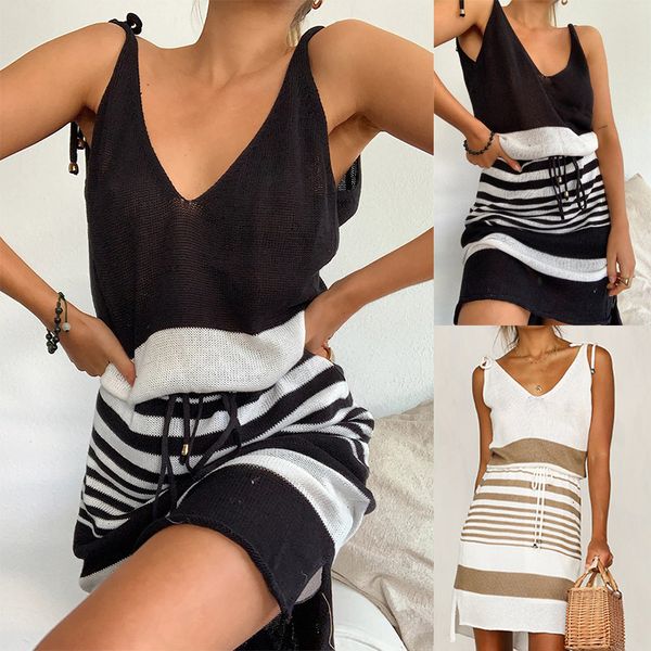 casual dresses 2021 spring and summer fashion v-neck suspender dress skirt women's oz6l, Black;gray
casual dresses 2021 spring and summer fashion v-neck suspender dress skirt women's oz6l, Black;gray