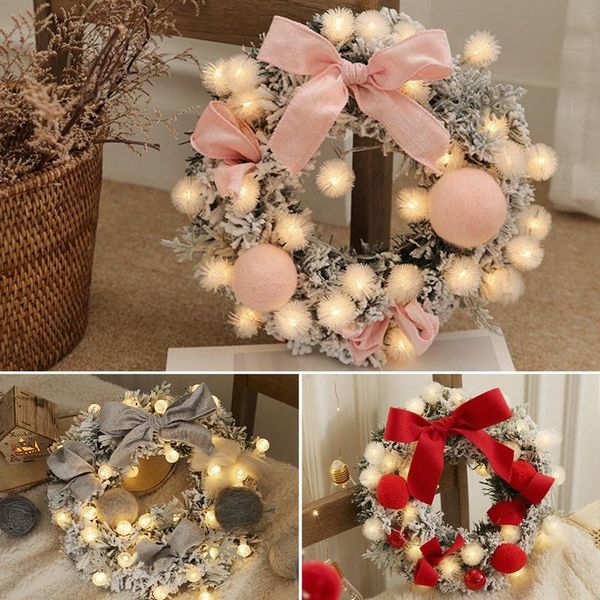1pcs creative christmas wreath handmade wall hanging door decoration garland family party decorative flowers & wreaths
1pcs creative christmas wreath handmade wall hanging door decoration garland family party decorative flowers & wreaths