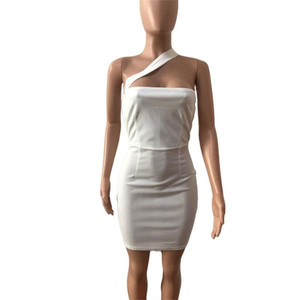 summer style fashion women dress one-shoulder slanted side all-match nightclub sling solid color casual dresses, Black;gray
summer style fashion women dress one-shoulder slanted side all-match nightclub sling solid color casual dresses, Black;gray