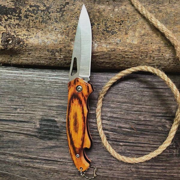 10pcwood grain folding knife mini portable knife outdoor self-defense knife keychain portable stainless steel, Silver
10pcwood grain folding knife mini portable knife outdoor self-defense knife keychain portable stainless steel, Silver