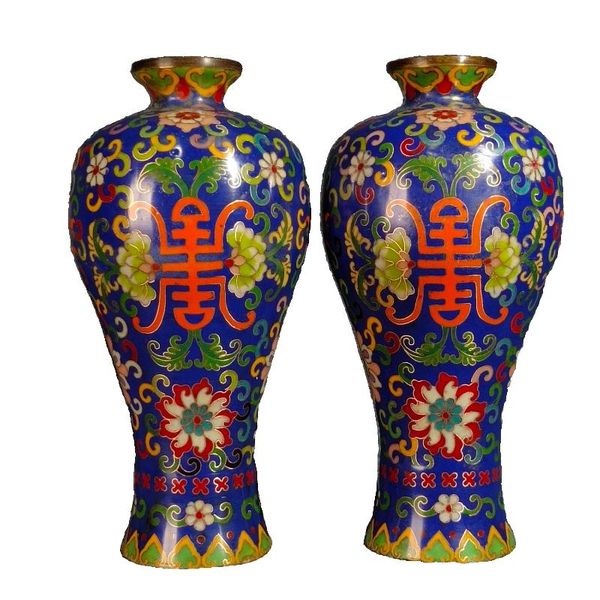 vases laojunlu a pair of crafted in pure copper on thick, filigree cloisonné imitation antique bronze masterpiece collection
vases laojunlu a pair of crafted in pure copper on thick, filigree cloisonné imitation antique bronze masterpiece collection