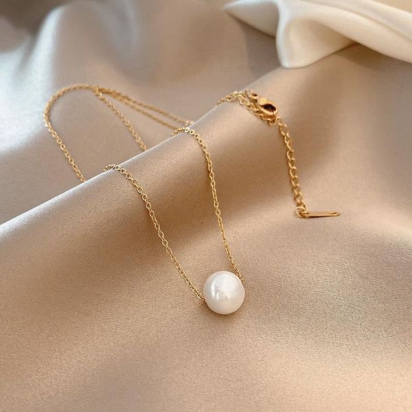 chains pearl necklace feminine ins temperament fashion versatile clavicle chain net red cold wind simple pendant, Silver
chains pearl necklace feminine ins temperament fashion versatile clavicle chain net red cold wind simple pendant, Silver