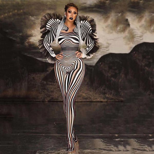 stage wear fashion zebra pattern jumpsuit women singer outfit bar dance cosplay bodysuit performance show costume, Black;red
stage wear fashion zebra pattern jumpsuit women singer outfit bar dance cosplay bodysuit performance show costume, Black;red