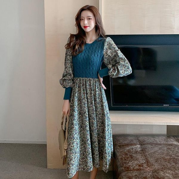 casual dresses women 2021 autumn winter fake two-piece dress female o-neck long sleeve a-line ladies knitted retro floral vestidos e66, Black;gray
casual dresses women 2021 autumn winter fake two-piece dress female o-neck long sleeve a-line ladies knitted retro floral vestidos e66, Black;gray