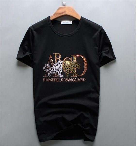 men's t-shirts t-shirt summer hip-hop street fashion casual diamond design, White;black
men's t-shirts t-shirt summer hip-hop street fashion casual diamond design, White;black
