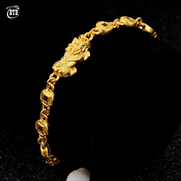 link, chain classic atmosphere gold pixiu feng shui good luck bracelet wealth health charm jewelry for women's holiday gift wholesale, Black
link, chain classic atmosphere gold pixiu feng shui good luck bracelet wealth health charm jewelry for women's holiday gift wholesale, Black