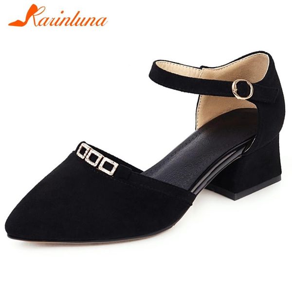 dress shoes karin female 2021 med chunky heels sandals sweet shallow pointed toe women elegant solid summer woman, Black
dress shoes karin female 2021 med chunky heels sandals sweet shallow pointed toe women elegant solid summer woman, Black