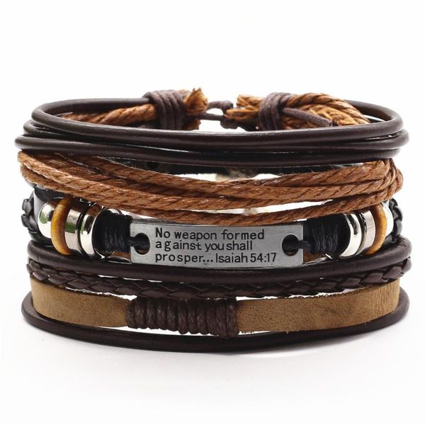 charm bracelets arrival punk 3 pcs/set multilayer beads feather star cross men leather for women pulsera homme gift jewelry, Golden;silver
charm bracelets arrival punk 3 pcs/set multilayer beads feather star cross men leather for women pulsera homme gift jewelry, Golden;silver