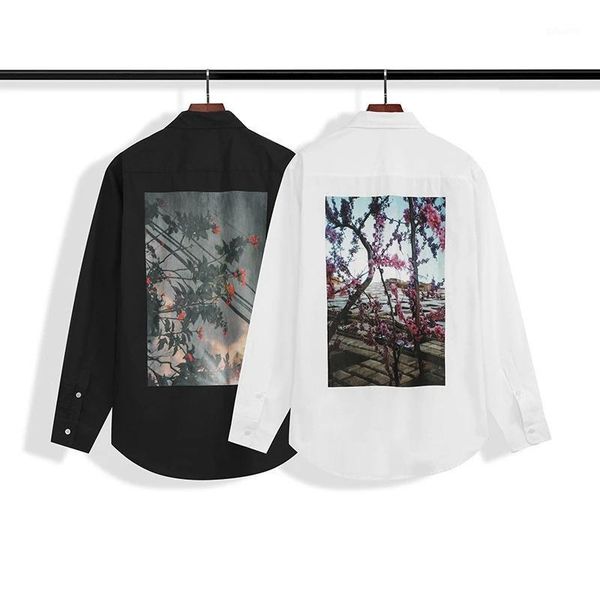 men's casual shirts fashion brand shirt men 's and women 2021 spring autumn lapel long cotton all -matching top, White;black
men's casual shirts fashion brand shirt men 's and women 2021 spring autumn lapel long cotton all -matching top, White;black