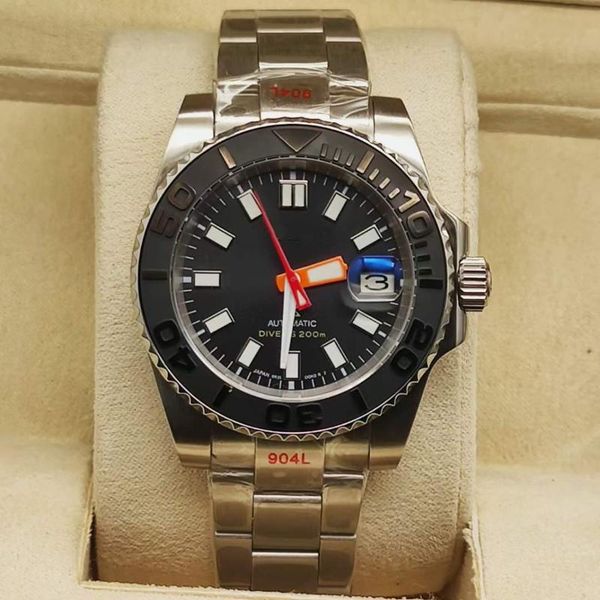 wristwatches men's watch, super luminous nh35 automatic precision mechanical movement 316l steel watch case ceramic ring, Slivery;brown
wristwatches men's watch, super luminous nh35 automatic precision mechanical movement 316l steel watch case ceramic ring, Slivery;brown
