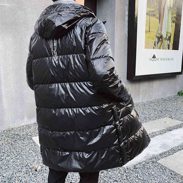 men's hooded long down jacket 20 winter fashion warm grey duck black bright printed coat
men's hooded long down jacket 20 winter fashion warm grey duck black bright printed coat