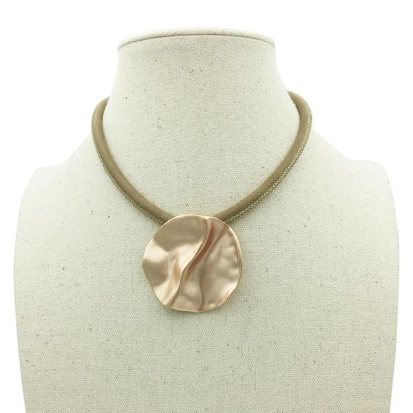 pendant necklaces wavy round necklace rose gold alloy statement for women gift kolye trendy jewelry choker mrs win, Silver
pendant necklaces wavy round necklace rose gold alloy statement for women gift kolye trendy jewelry choker mrs win, Silver