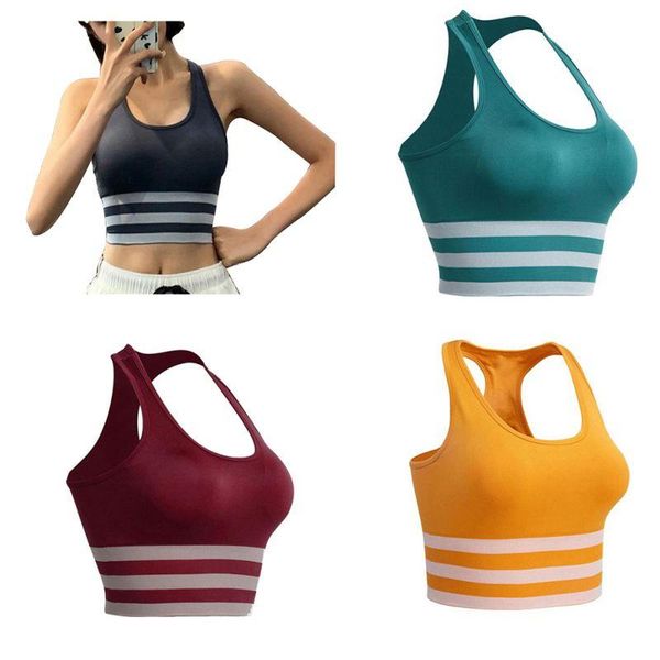 gym clothing fashion casual patchwork striped women sport bra practical fitness yoga absorption without steel ring underwear, White;black
gym clothing fashion casual patchwork striped women sport bra practical fitness yoga absorption without steel ring underwear, White;black