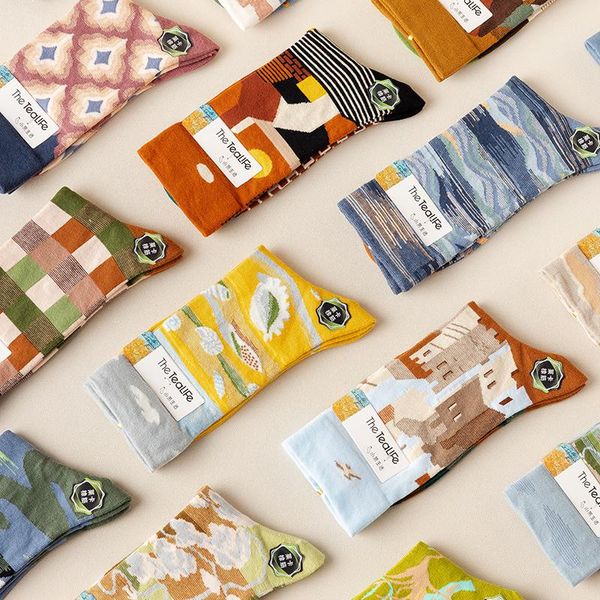 socks & hosiery 4 pairs/box french style combed cotton fashion women men trend harajuku skateboard oil painting happy funny sokken, Black;white
socks & hosiery 4 pairs/box french style combed cotton fashion women men trend harajuku skateboard oil painting happy funny sokken, Black;white