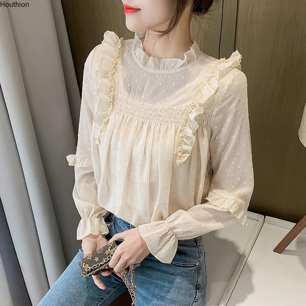 women's blouses & shirts houthion silk fashion solid chiffon shirt korean long sleeve loose casual lace blouse full, White
women's blouses & shirts houthion silk fashion solid chiffon shirt korean long sleeve loose casual lace blouse full, White