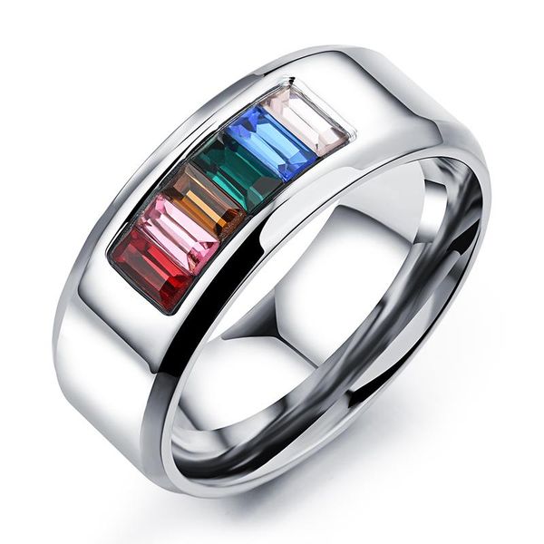 wedding rings stainless steel rainbow ring for men women bands trendy jewelry, Slivery;golden
wedding rings stainless steel rainbow ring for men women bands trendy jewelry, Slivery;golden