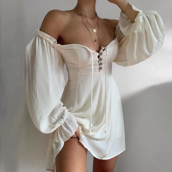 casual dresses womens 2021 summer mini dress zanzea fashion off shoulder robe lady puff sleeve ruffle vestido party solid oversize, Black;gray
casual dresses womens 2021 summer mini dress zanzea fashion off shoulder robe lady puff sleeve ruffle vestido party solid oversize, Black;gray