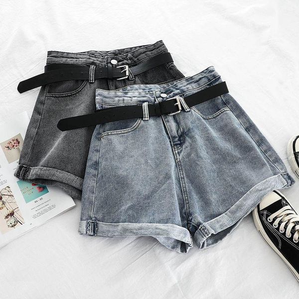 women's shorts summer women jeans wide leg a word loose casual fashion curling comfortable denim (no belt), White;black
women's shorts summer women jeans wide leg a word loose casual fashion curling comfortable denim (no belt), White;black