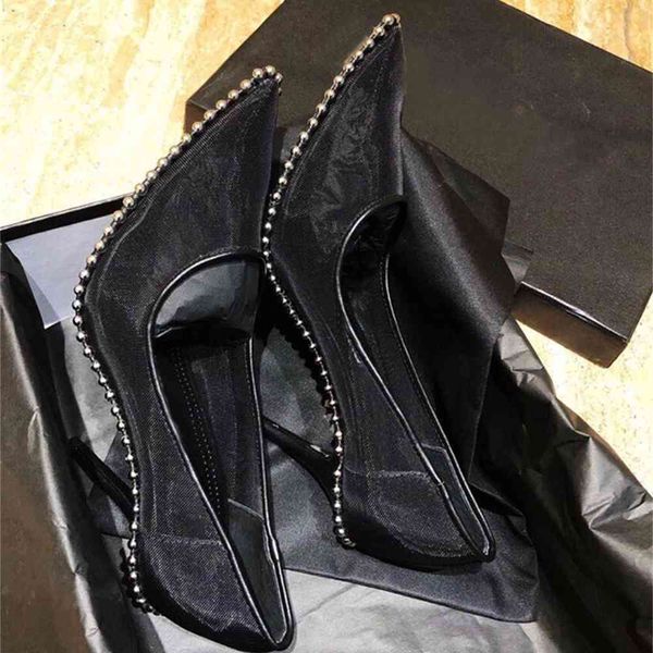 80% off outlet store spring new pointed super high heel thin heel transparent gauze women's shoes fashion steel ball beaded single shoe, Black
80% off outlet store spring new pointed super high heel thin heel transparent gauze women's shoes fashion steel ball beaded single shoe, Black