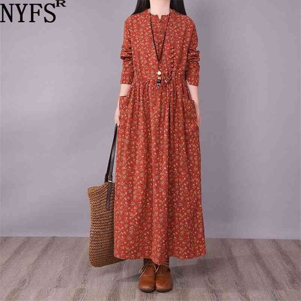 nyfs new spring autumn vintage small floral long sleeve woman dress vestido de mujer robe elbise dresses for women 210409, Black;gray
nyfs new spring autumn vintage small floral long sleeve woman dress vestido de mujer robe elbise dresses for women 210409, Black;gray