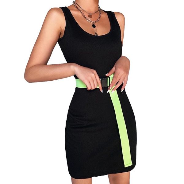 trendy casual women bodycon mini dress sleeveless scoop neck solid color club tank with belt dresses, Black;gray
trendy casual women bodycon mini dress sleeveless scoop neck solid color club tank with belt dresses, Black;gray