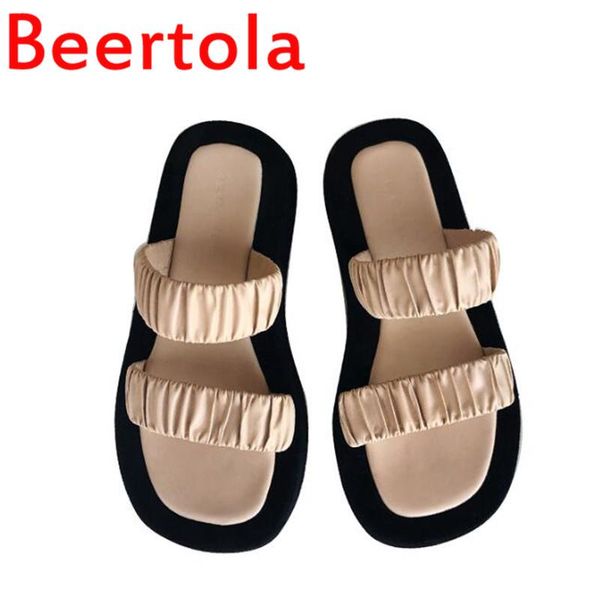 two band fashion women's slippers open toe casual shoes women slip-on outside chaussures vacation summer beach, Black
two band fashion women's slippers open toe casual shoes women slip-on outside chaussures vacation summer beach, Black