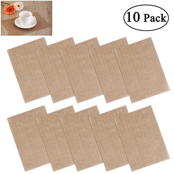 mats & pads nuolux 10pcs hessian burlap coasters table place rustic wedding decoration (brown)
mats & pads nuolux 10pcs hessian burlap coasters table place rustic wedding decoration (brown)