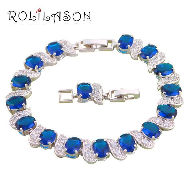 charm bracelets rolilason gorgeous navy blue crystal zircon silver for women health nickel lead fashion jewelry tb397, Golden;silver
charm bracelets rolilason gorgeous navy blue crystal zircon silver for women health nickel lead fashion jewelry tb397, Golden;silver