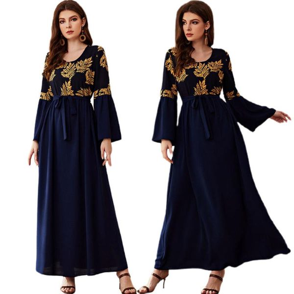 ethnic clothing vintage leaf print muslim women long dress party flare sleeve o-neck abayas islamic arab jilbab dubai caftan middle east, Red
ethnic clothing vintage leaf print muslim women long dress party flare sleeve o-neck abayas islamic arab jilbab dubai caftan middle east, Red