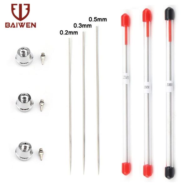professional spray guns 0.2/0.3/0.5mm airbrush nozzle needle replacement parts spraying paint tools accessories for air brushe gun painting
professional spray guns 0.2/0.3/0.5mm airbrush nozzle needle replacement parts spraying paint tools accessories for air brushe gun painting