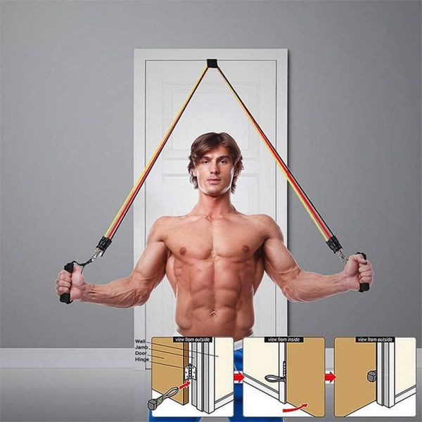 resistance bands 11 pcs/set tpe bare tube pull rope foot ring door buckle hook indoor training tensilery set portable fitness equipment
resistance bands 11 pcs/set tpe bare tube pull rope foot ring door buckle hook indoor training tensilery set portable fitness equipment