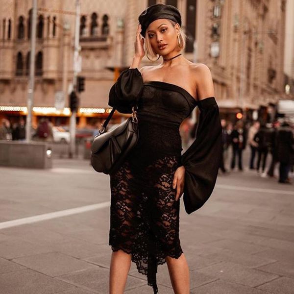 casual dresses dressbird women spring dress bodycon vestidos off shoulder slash neck black lace midi clubwear celebrity party runway, Black;gray
casual dresses dressbird women spring dress bodycon vestidos off shoulder slash neck black lace midi clubwear celebrity party runway, Black;gray