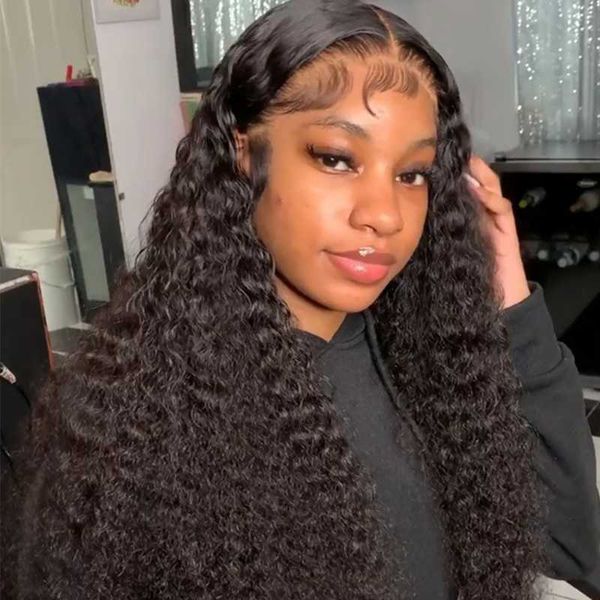 curly lace front human hair wig 180 density malaysian kinky very soft and no shedding wigs, Black;brown
curly lace front human hair wig 180 density malaysian kinky very soft and no shedding wigs, Black;brown