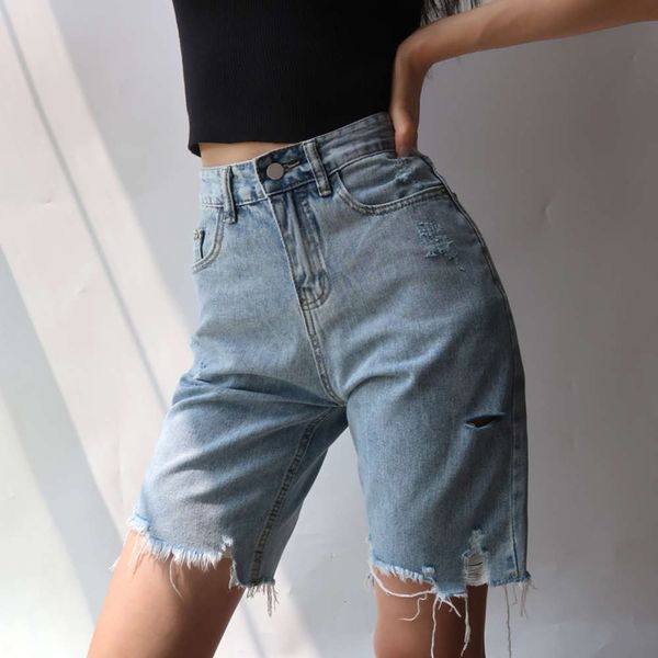 high waist hole tassels slim cyclist denim bermuda shorts jeans summer straight casual fashion women zipper 2021, White;black
high waist hole tassels slim cyclist denim bermuda shorts jeans summer straight casual fashion women zipper 2021, White;black