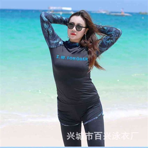 factory9v8m long large and fat split surfsuit sleeve women's sports sunscreen couple snorkeling show thin swimsuit, White;black
factory9v8m long large and fat split surfsuit sleeve women's sports sunscreen couple snorkeling show thin swimsuit, White;black