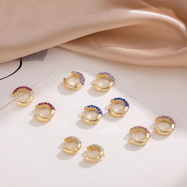 hoop & huggie multicolored rhinestone small earrings for women girls simple crystal round piercing cartilage earring wedding jewelry, Golden;silver
hoop & huggie multicolored rhinestone small earrings for women girls simple crystal round piercing cartilage earring wedding jewelry, Golden;silver
