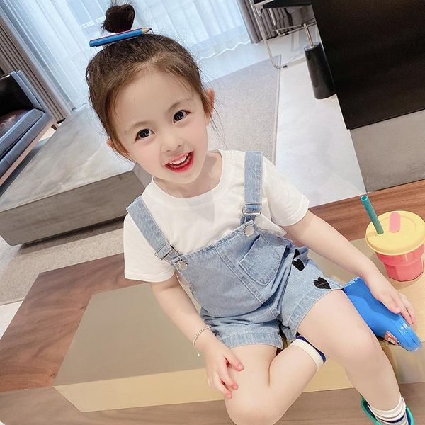 clothing sets hylkidhuose summer girl children short sleeve t shirt love denim shorts two pieces casual kids vacation clothes, White
clothing sets hylkidhuose summer girl children short sleeve t shirt love denim shorts two pieces casual kids vacation clothes, White
