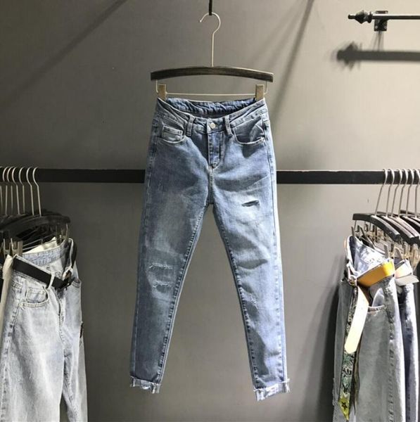 women's jeans spring autumn casual blue was thin hole women slim stretch denim pencil pants r7921 tw05
women's jeans spring autumn casual blue was thin hole women slim stretch denim pencil pants r7921 tw05